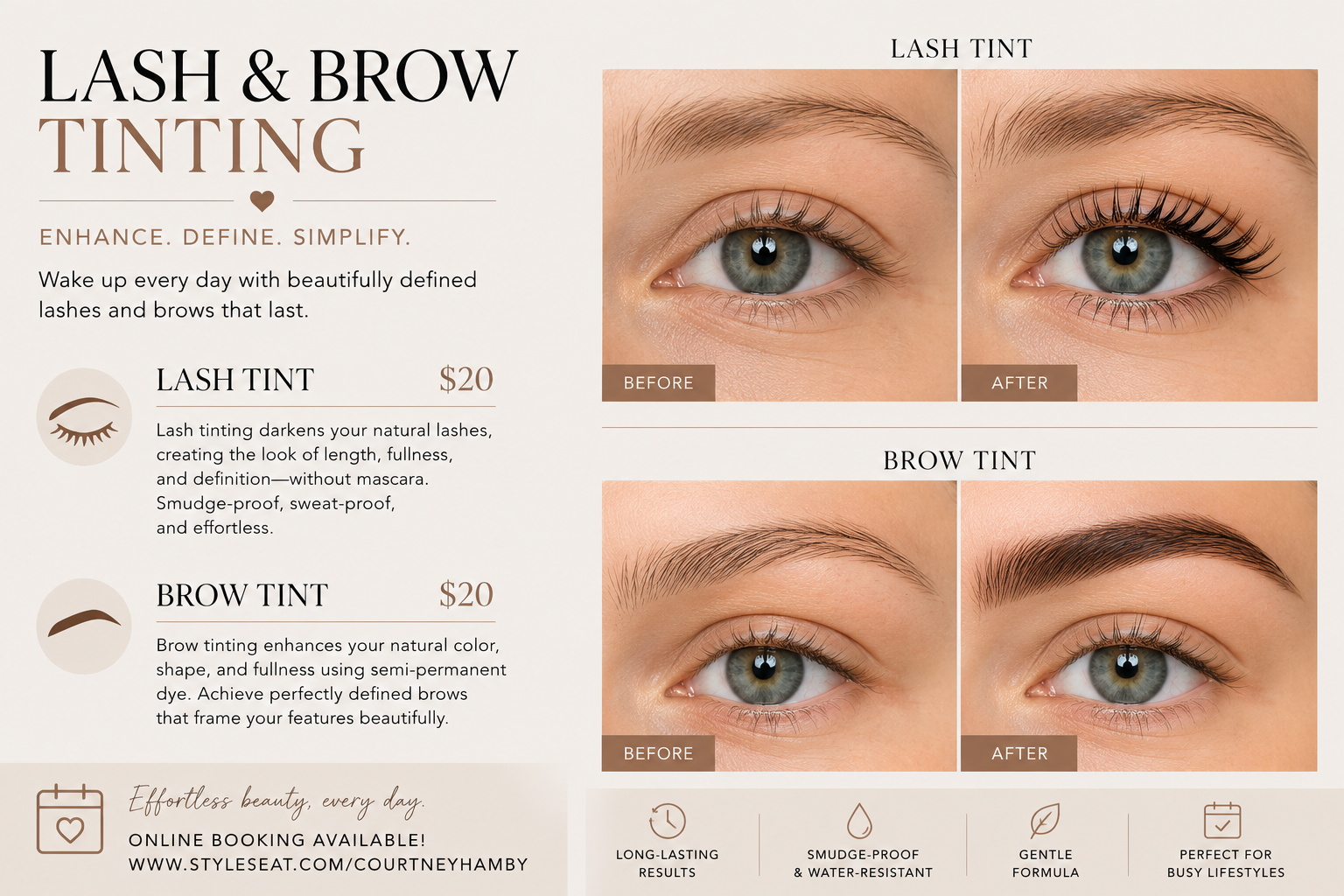 Lash & Brow Tinting